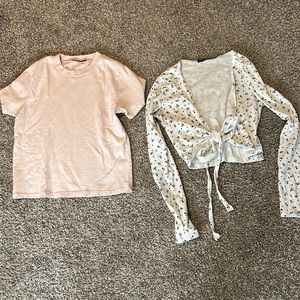 T shirt and long sleeve